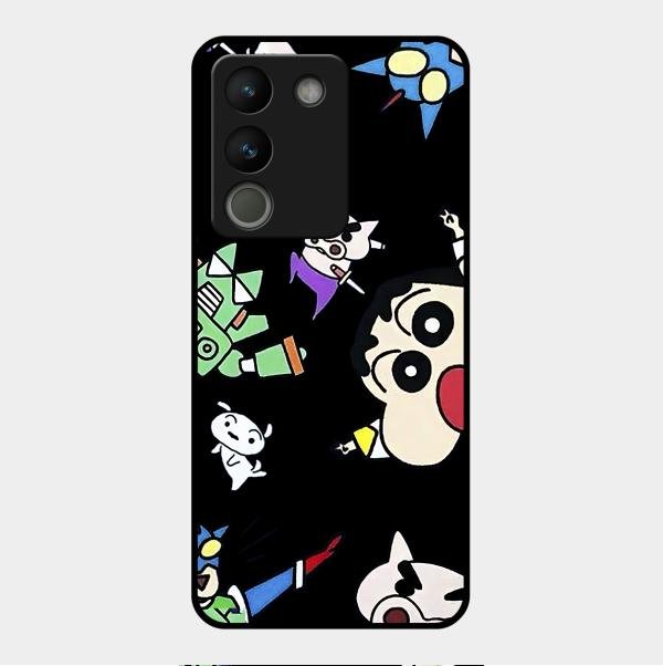 Cartoon Pattern Metal Case Cover For Vivo - ShopOnCliQ