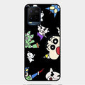Cartoon Pattern Glass Case Cover For Vivo Y21