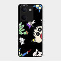 Cartoon Pattern Glass Case Cover For Vivo Y300 Plus 5G