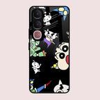 Cartoon Pattern Glass Case Cover For Vivo Y31 5G