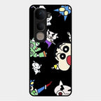 Cartoon Pattern Glass Case Cover For Vivo Y400 5G