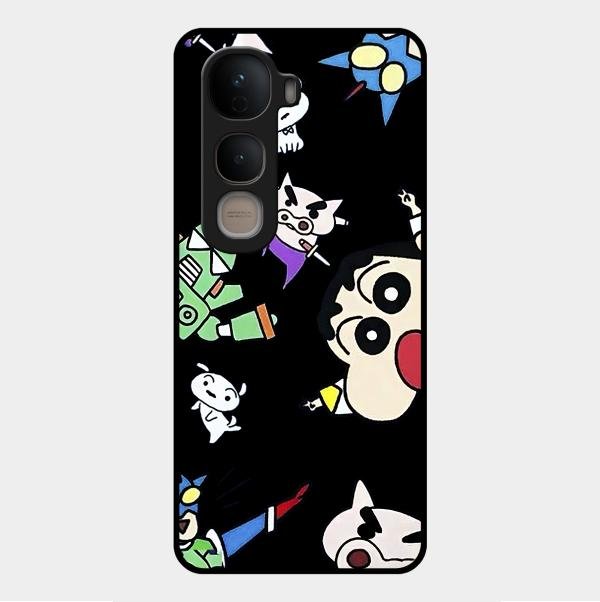Cartoon Pattern Glass Case Cover For Vivo Y400 5G