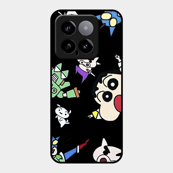 Cartoon Pattern Glass Case Cover For Xiaomi 14 5G