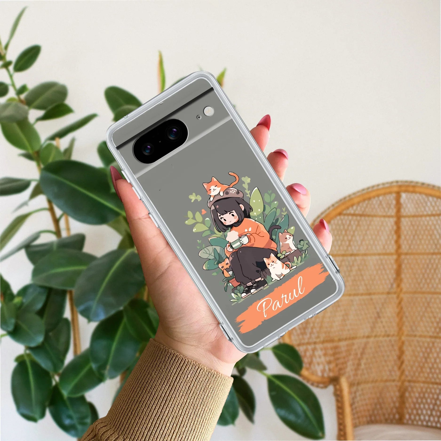 Cat Lover Customize Transparent Silicon Case For Google - ShopOnCliQ