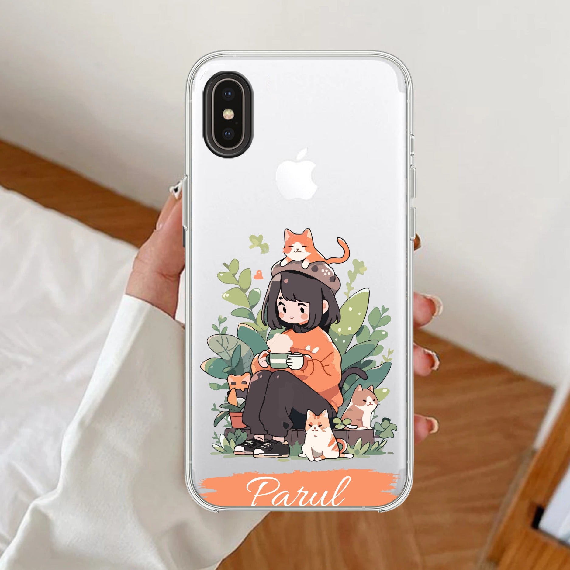 Cat Lover Customize Transparent Silicon Case For iPhone Xs Max