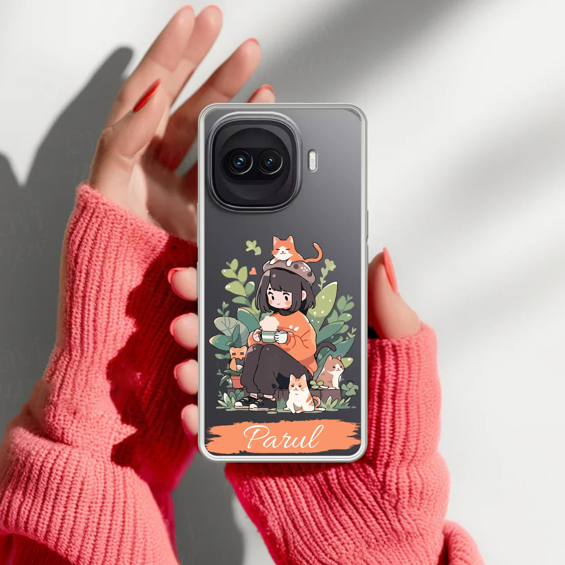 Cat Lover Customize Transparent Silicon Case For iQOO 15R 5G