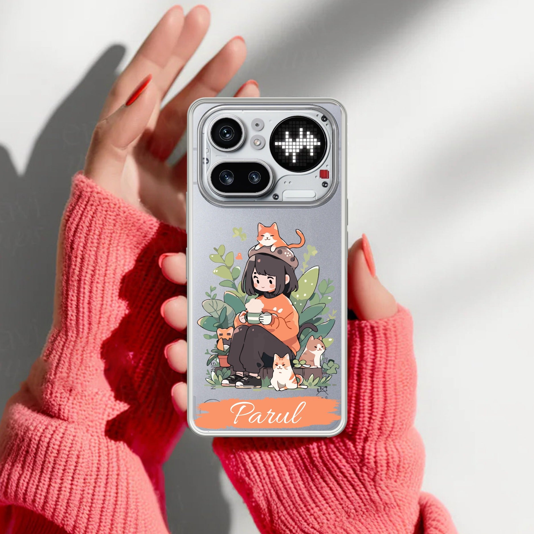 Cat Lover Customize Anti Yellow Case For Nothing Phone 4A Pro 5G