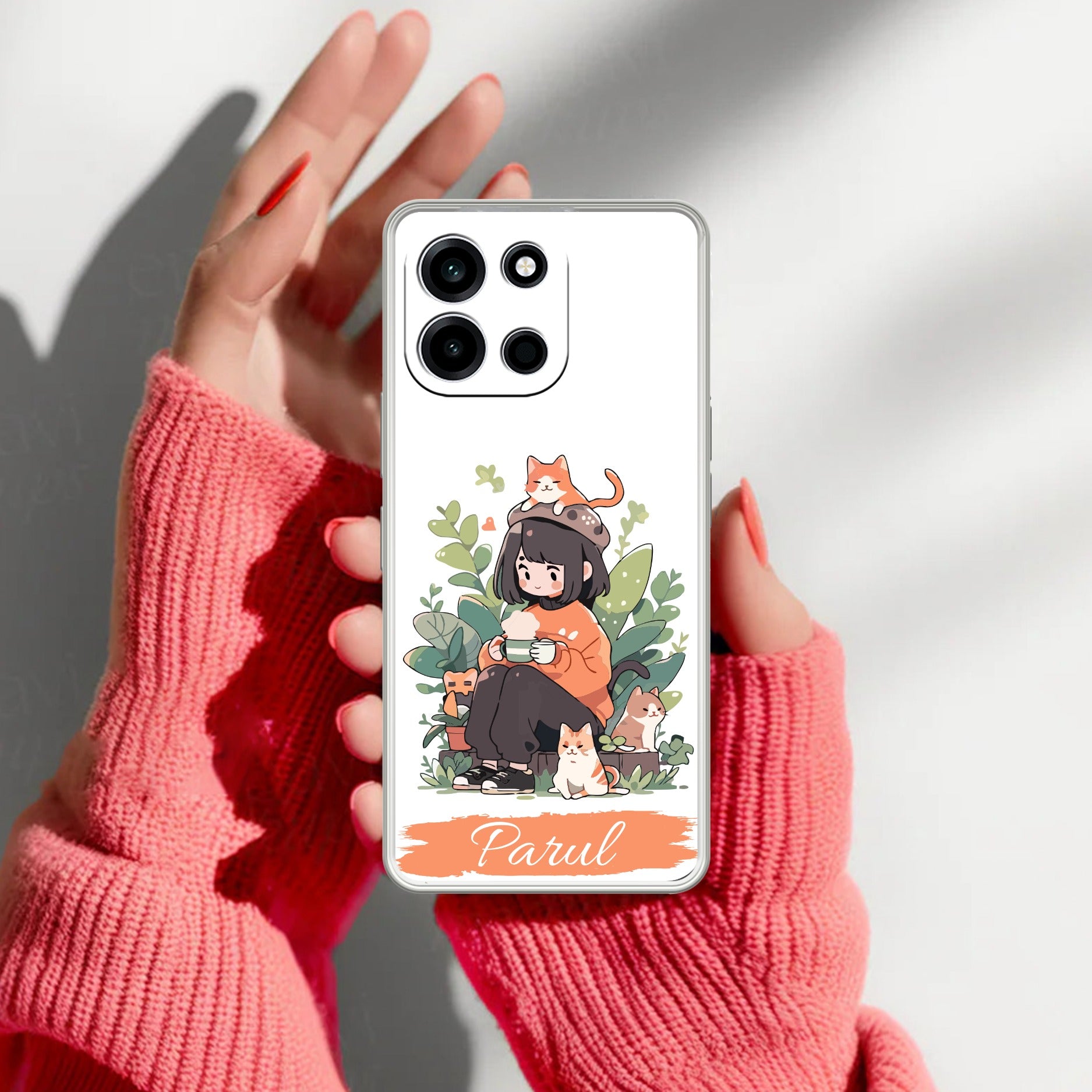 Cat Lover Customize Anti Yellow Case For OnePlus Nord 6 5G