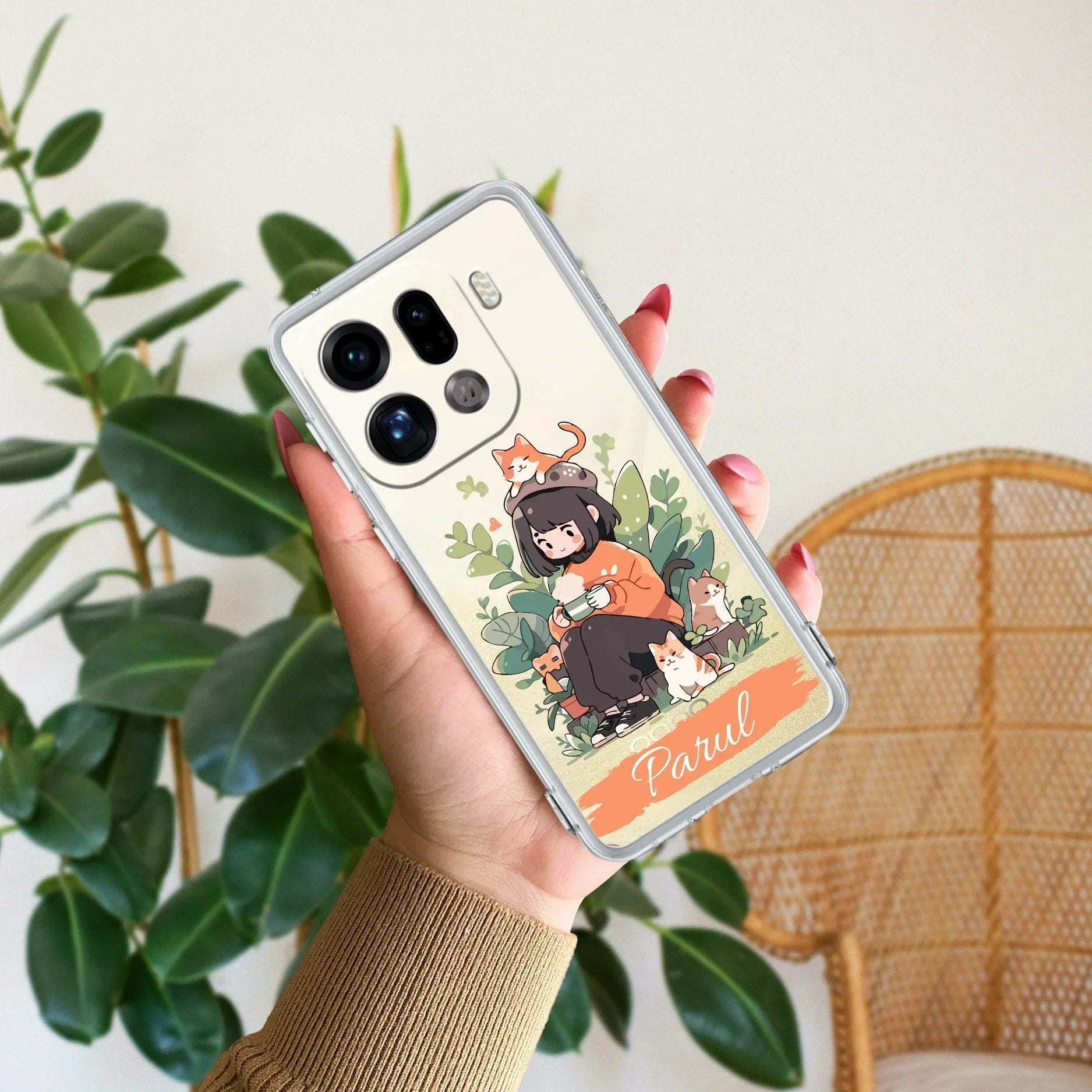 Cat Lover Customize Anti Yellow Case For Oppo Find X9 Pro 5G