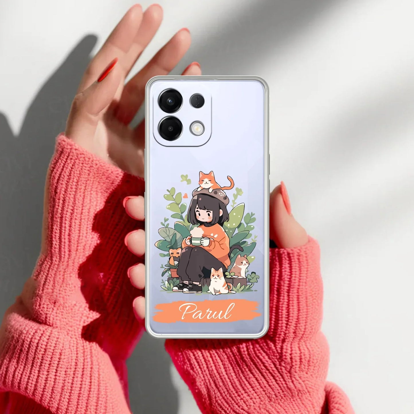 Cat Lover Customize Transparent Silicon Case For Oppo - ShopOnCliQ