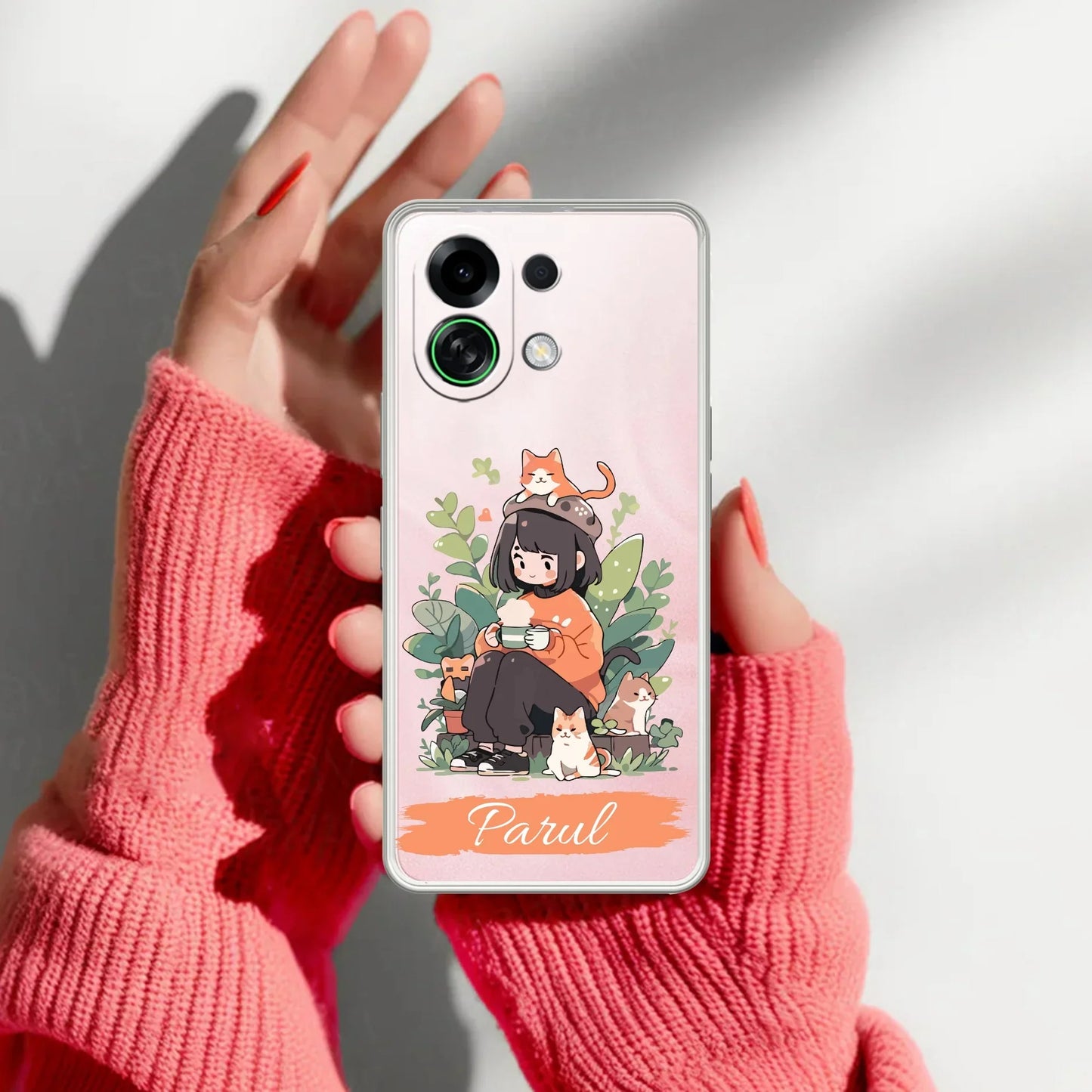 Cat Lover Customize Transparent Silicon Case For Oppo - ShopOnCliQ