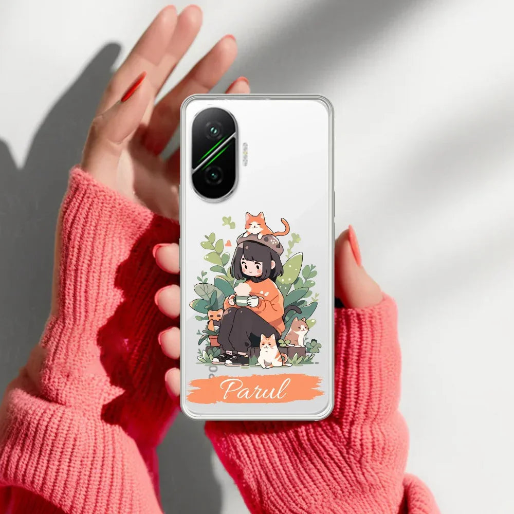 Cat Lover Customize Transparent Silicon Case For Poco - ShopOnCliQ