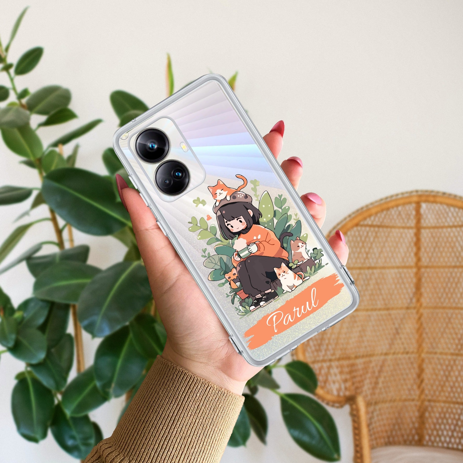 Cat Lover Customize Anti Yelllow Case For Realme 10 Pro Plus 5G