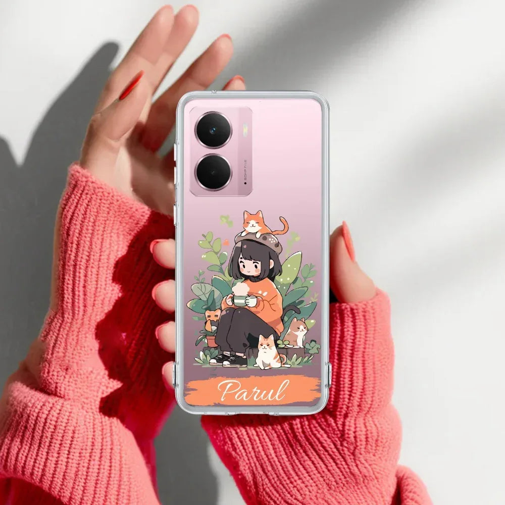Cat Lover Customize Anti Yelllow Case For Realme P3 5G