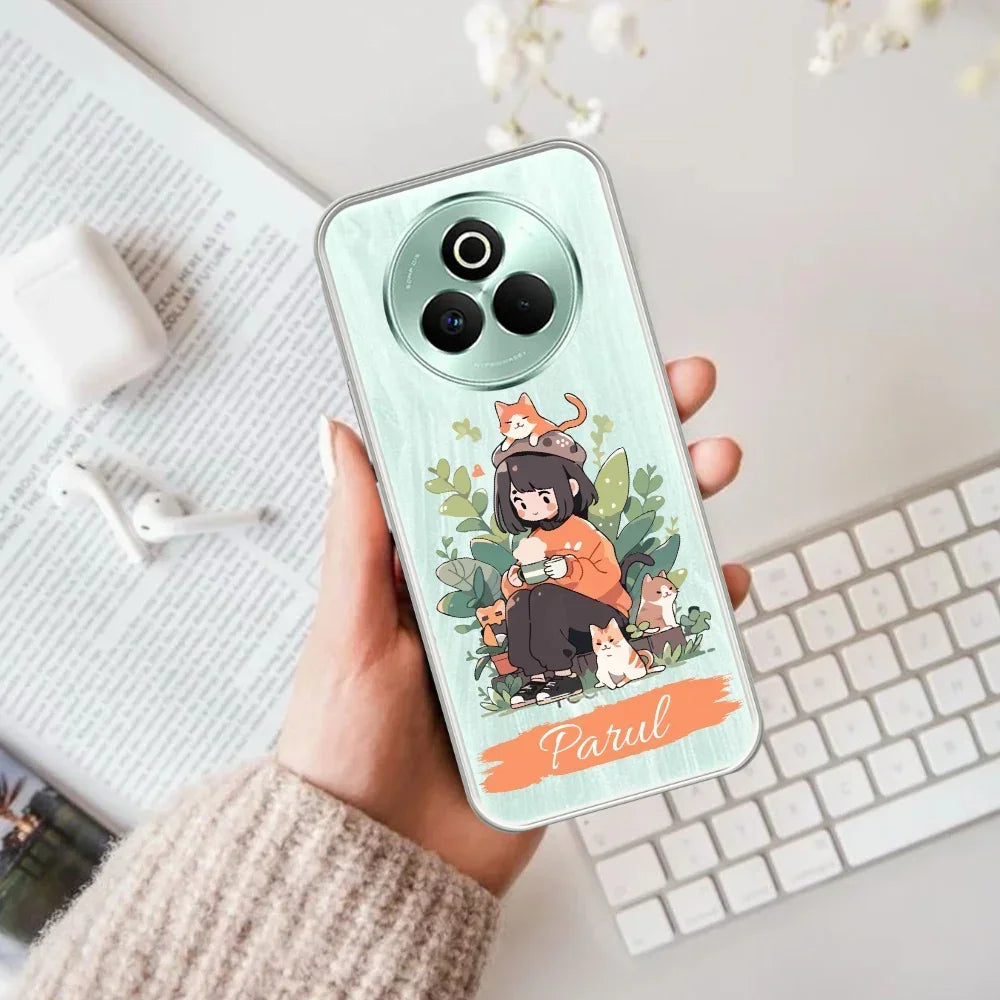 Cat Lover Customize Anti Yelllow Case For Realme P3 Pro 5G