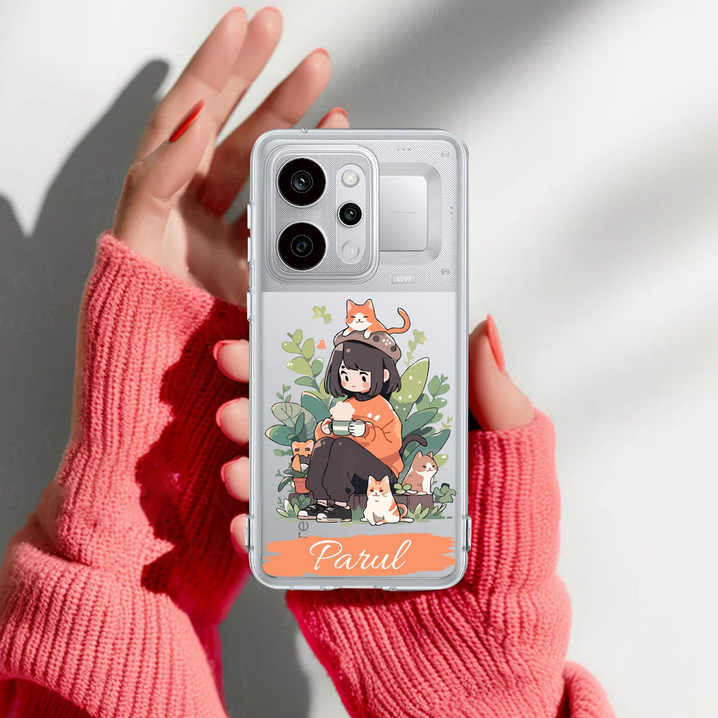 Cat Lover Customize Anti Yelllow Case For Realme P4 Power 5G