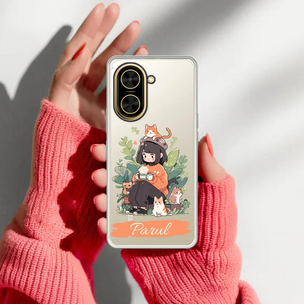 Cat Lover Customize Transparent Silicon Case For Redmi/Xiaomi - ShopOnCliQ
