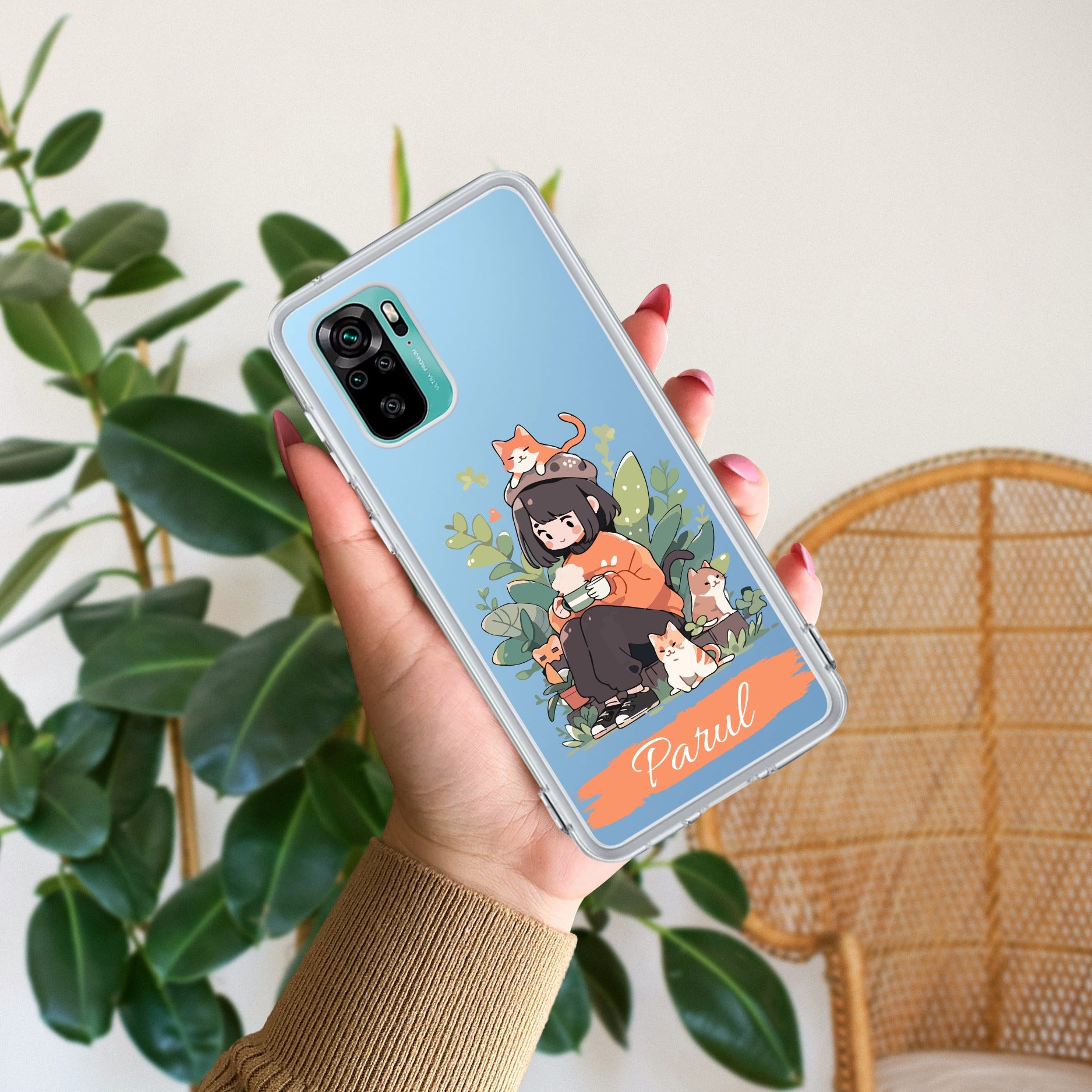 Cat Lover Customize Transparent Silicon Case For Redmi Note 10 / 10S