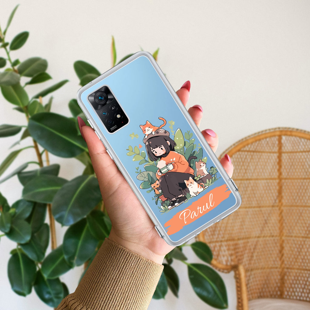 Cat Lover Customize Anti Yellow Case For Redmi Note 11