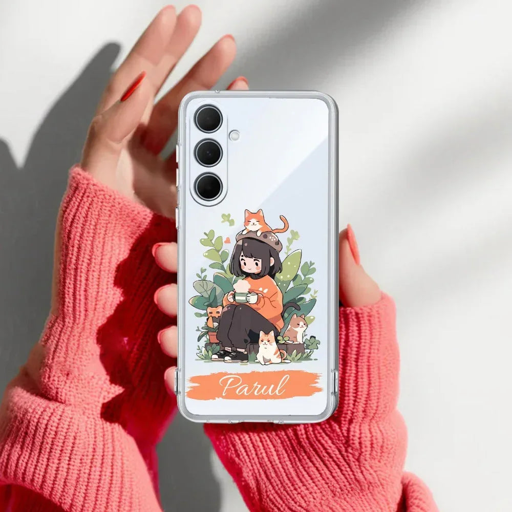 Cat Lover Customize Anti Yellow Case For Samsung Galaxy A16 5G