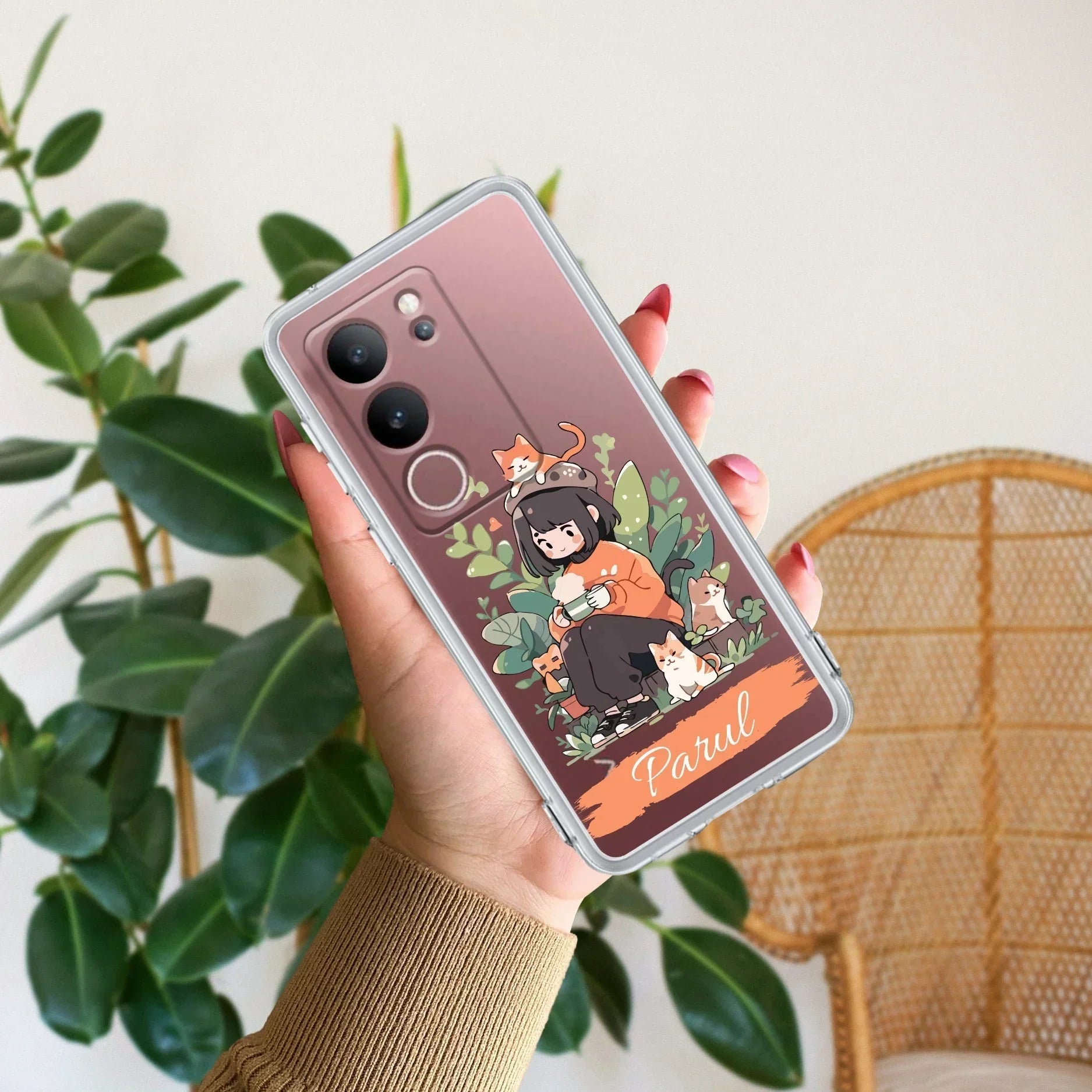 Cat Lover Customize Transparent Silicon Case For Vivo Y21 / Vivo Y21A / Vivo Y21E /Vivo Y21S/ Vivo Y21T