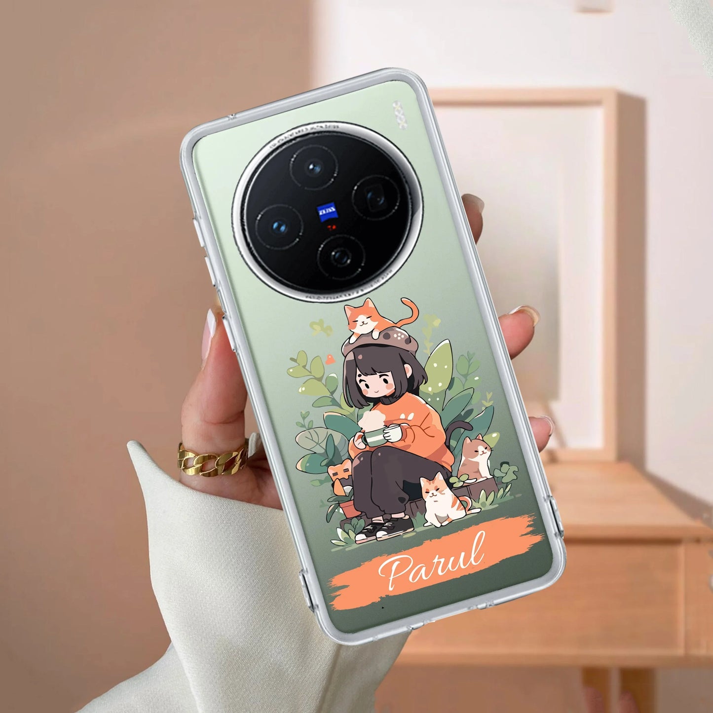 Cat Lover Customize Transparent Silicon Case For Vivo - ShopOnCliQ