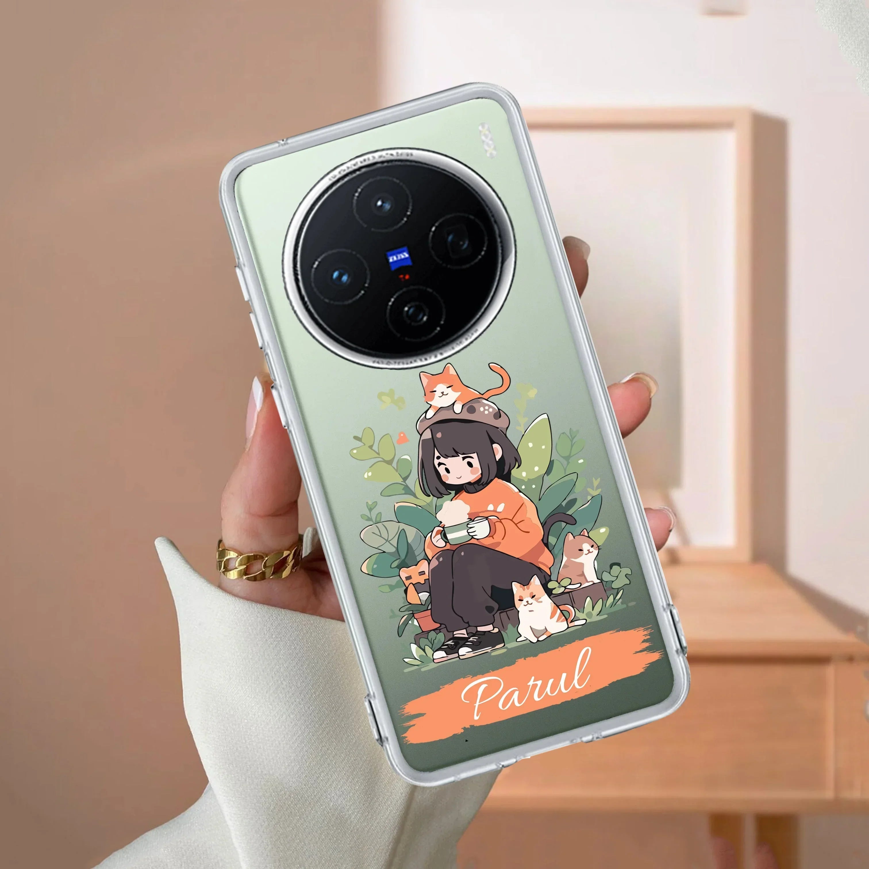 Cat Lover Customize Transparent Silicon Case For Vivo T3 Pro 5G