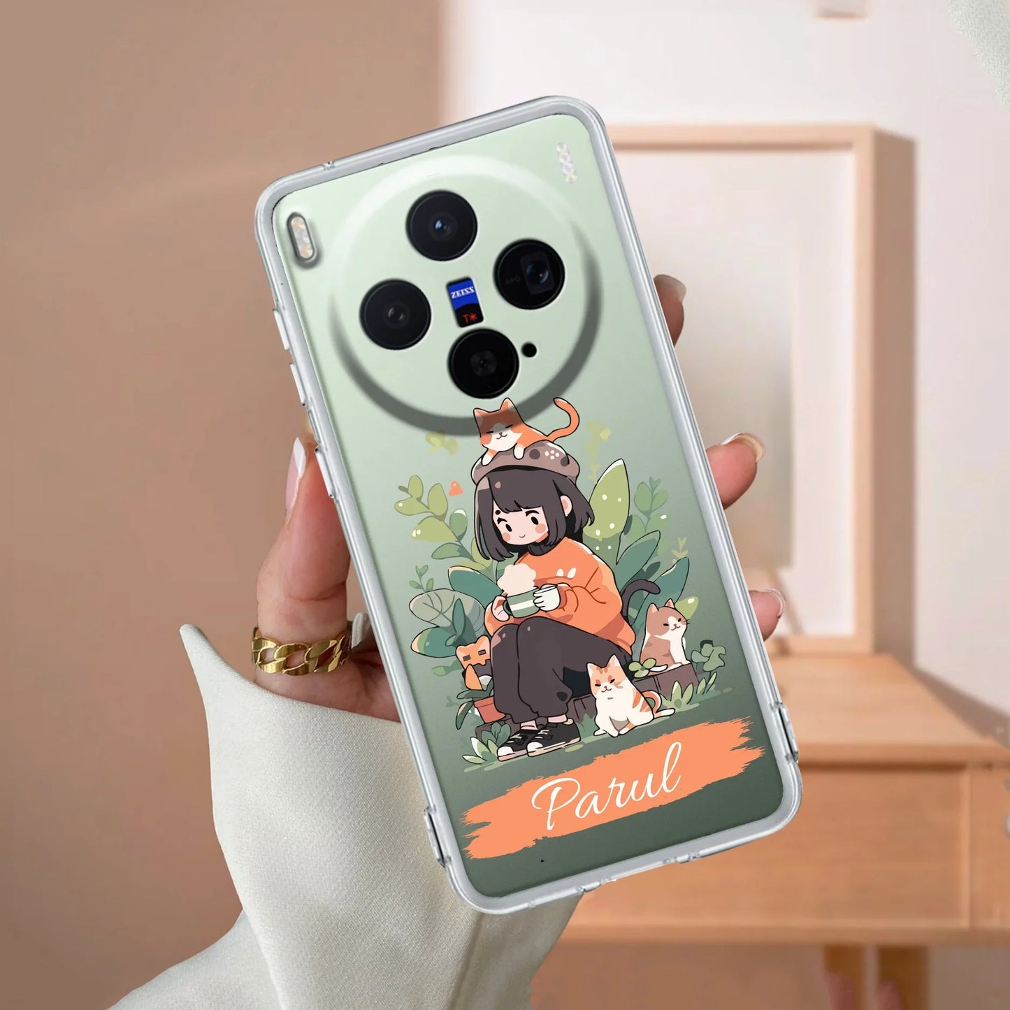 Cat Lover Customize Transparent Silicon Case For Vivo - ShopOnCliQ