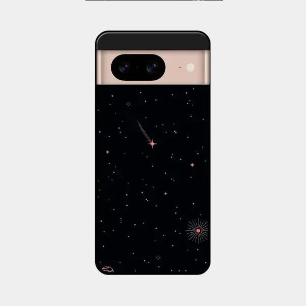 Celestial Design Glossy Metal Case Cover For Google Pixel 8 5G