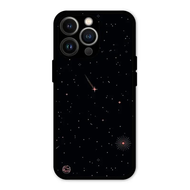 Celestial Design Glossy Metal Case Cover For iPhone 13 Pro Max