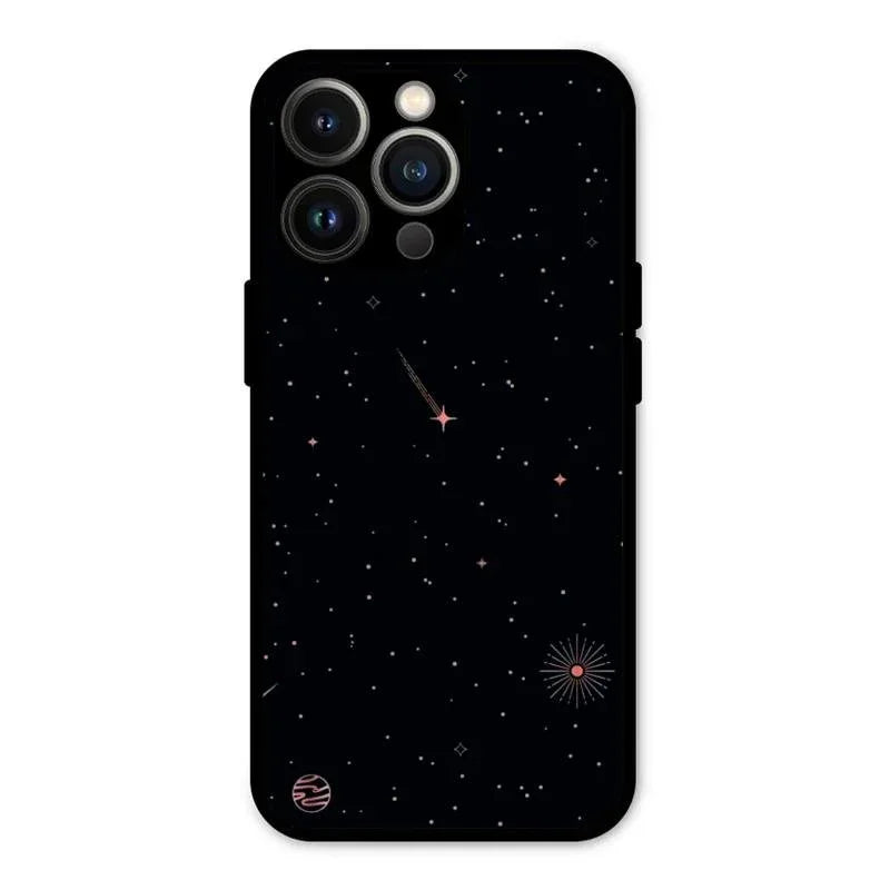 Celestial Design Glossy Metal Case Cover For iPhone 13 Pro