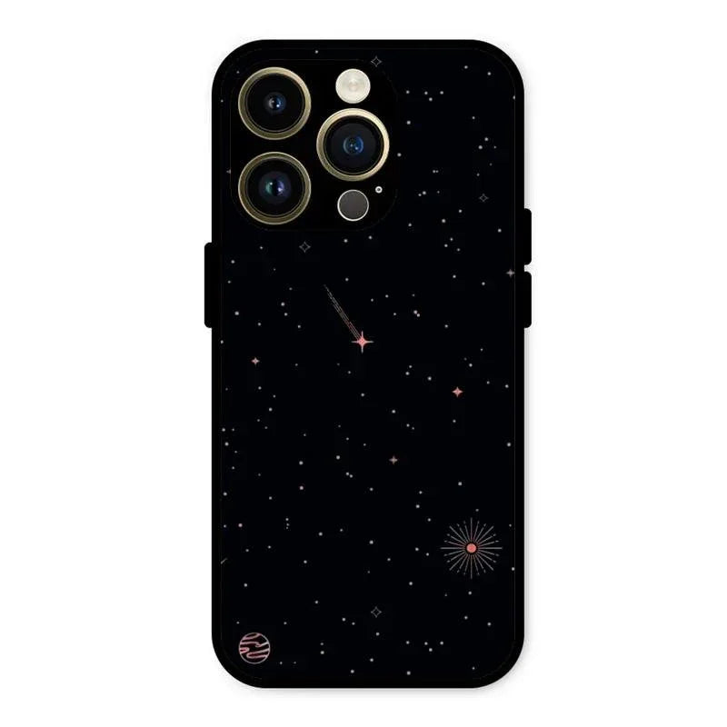 Celestial Design Glossy Metal Case Cover For iPhone 14 Pro Max