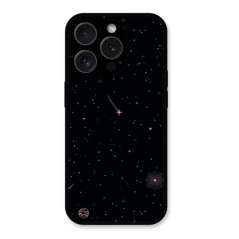 Celestial Design Glossy Metal Case Cover For iPhone 15 Pro Max