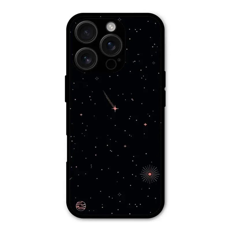 Celestial Design Glossy Metal Case Cover For iPhone 16 Pro Max