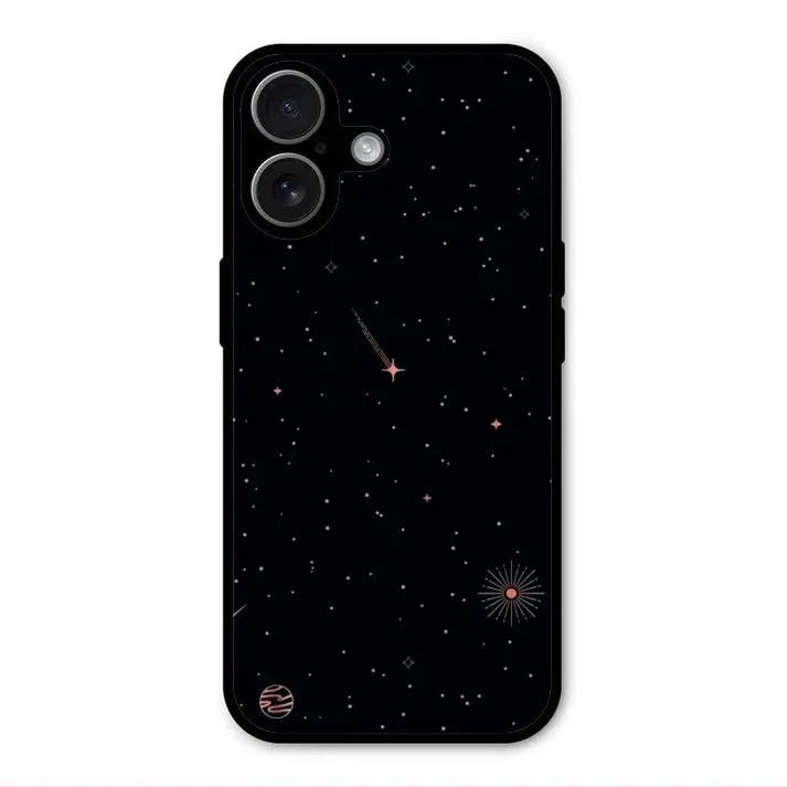 Celestial Design Glossy Metal Case Cover For iPhone 17