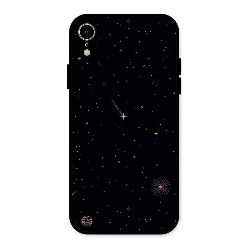 Celestial Design Glossy Metal Case Cover For iPhone XR