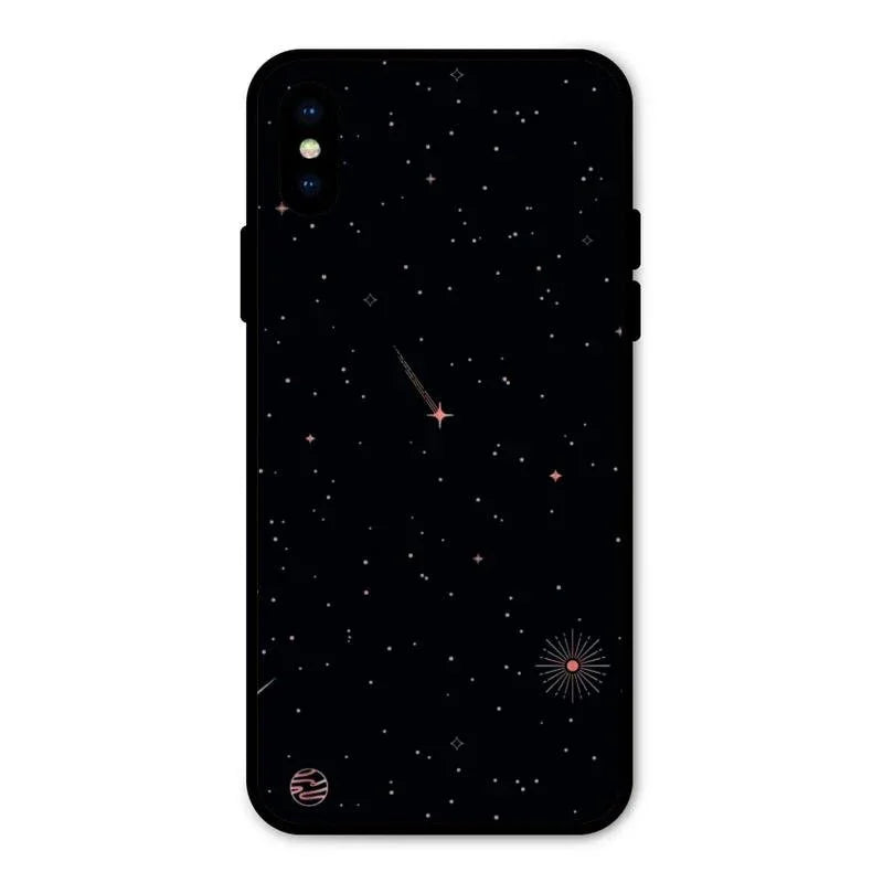 Celestial Design Glossy Metal Case Cover For iPhone XS