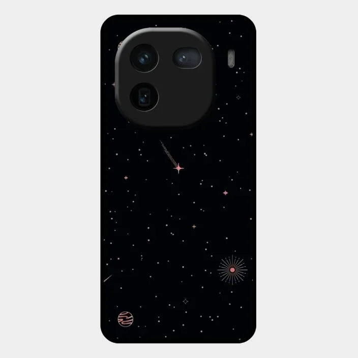 Celestial Design Glossy Metal Case Cover For iQOO 12 5G