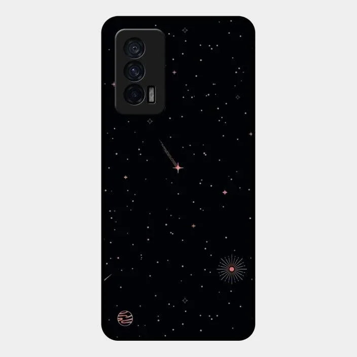 Celestial Design Glossy Metal Case Cover For iQOO 7 5G