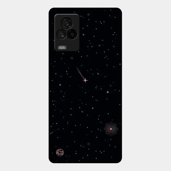 Celestial Design Glossy Metal Case Cover For iQOO 7 Legend 5G