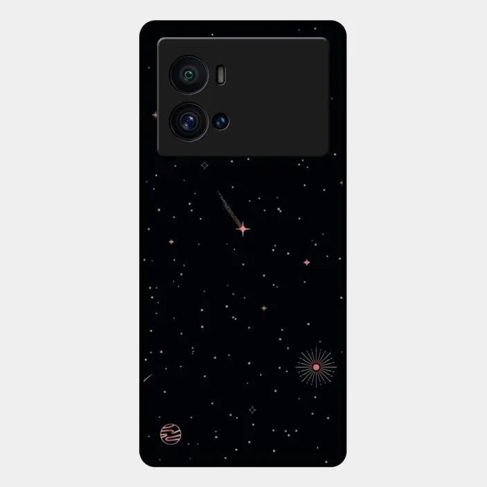 Celestial Design Glossy Metal Case Cover For iQOO 9 Pro 5G