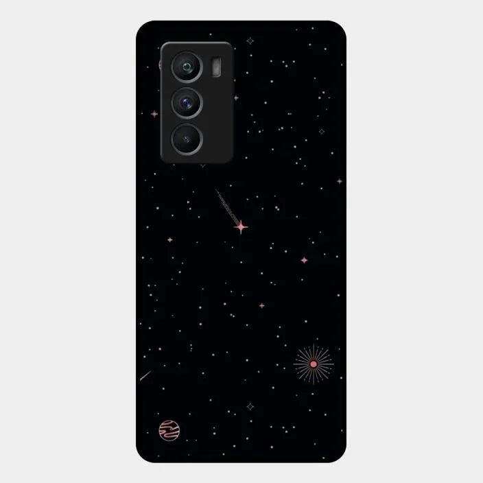 Celestial Design Glossy Metal Case Cover For iQOO 9 Se 5G