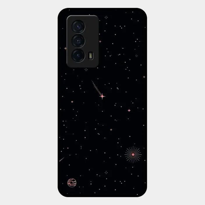 Celestial Design Glossy Metal Case Cover For iQOO Z5 5G