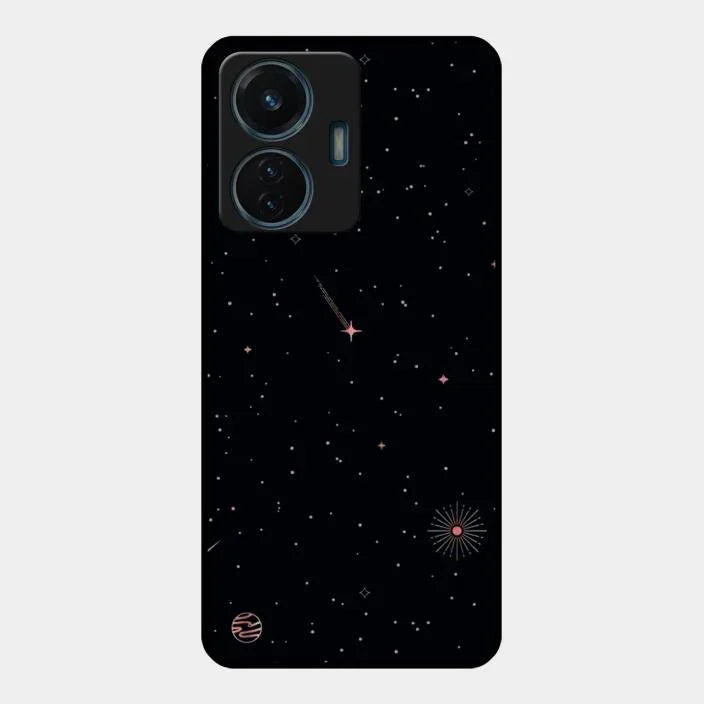 Celestial Design Glossy Metal Case Cover For iQOO Z6 Lite 5G