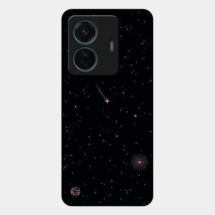 Celestial Design Glossy Metal Case Cover For iQOO Z6 Pro 5G