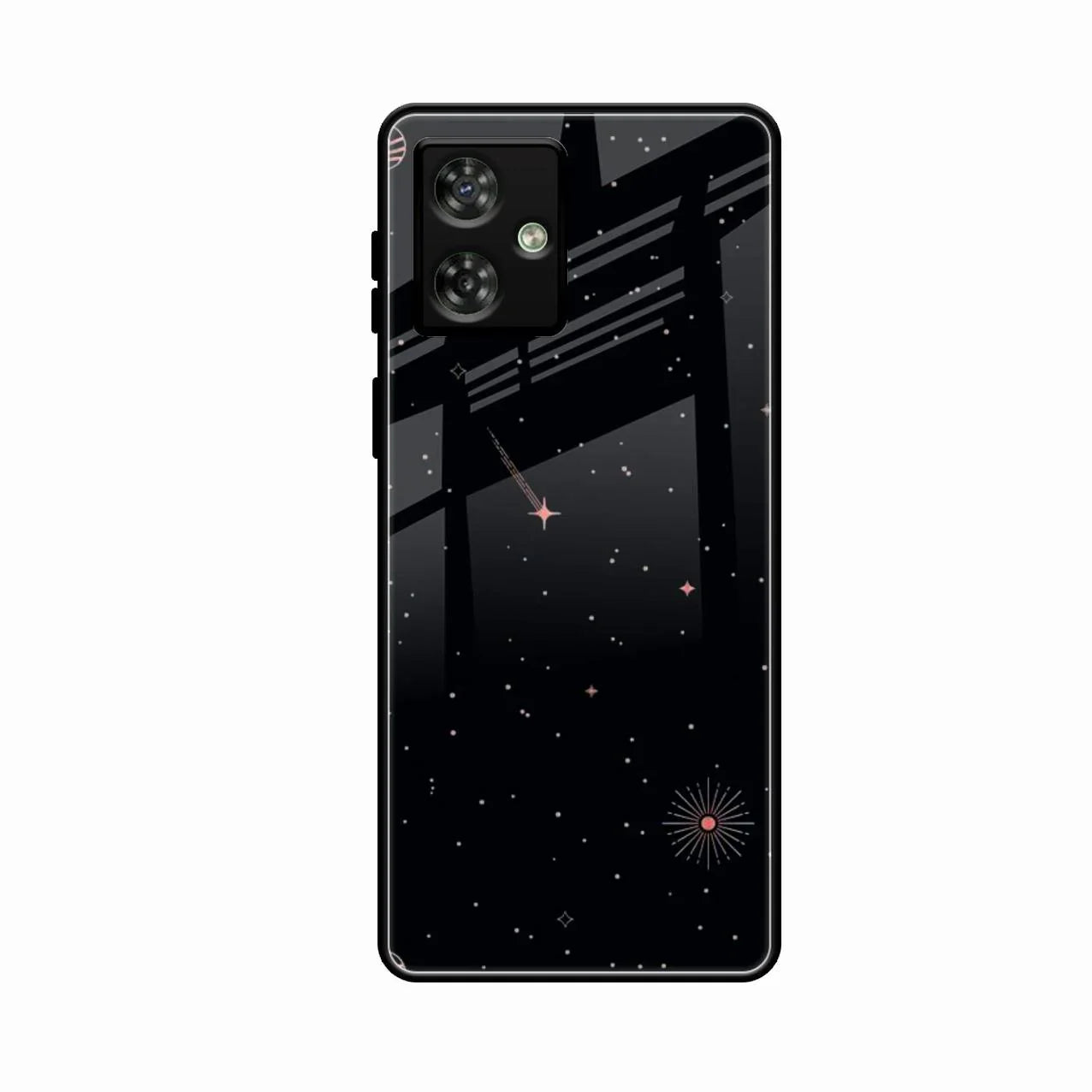 Celestial Design Glossy Metal Case Cover For Motorola G64 5G