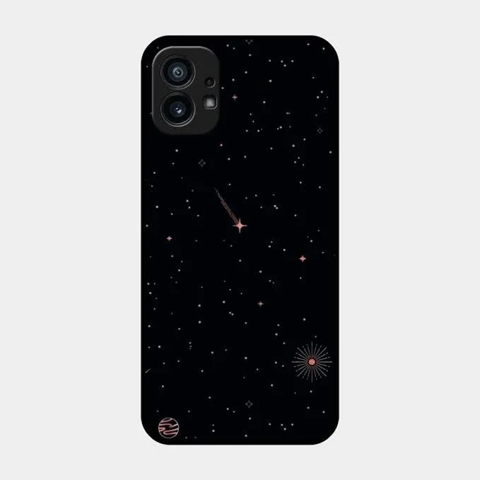 Celestial Design Glossy Metal Case Cover For Nothing Phone 1