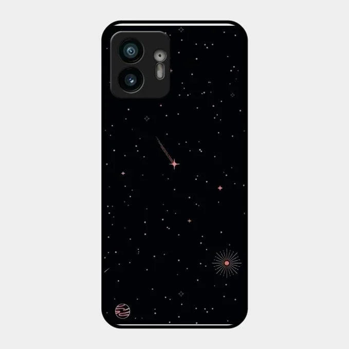Celestial Design Glossy Metal Case Cover For Nothing Phone 2