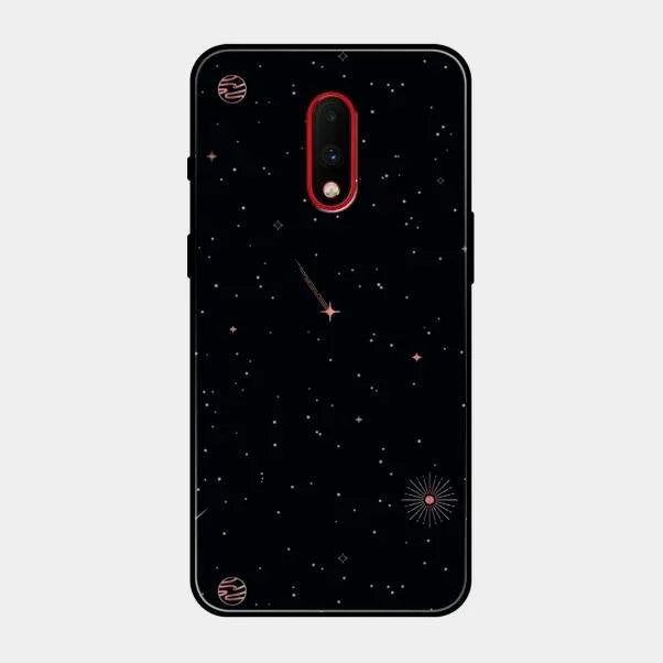Celestial Design Glossy Metal Case Cover For Oneplus 7
