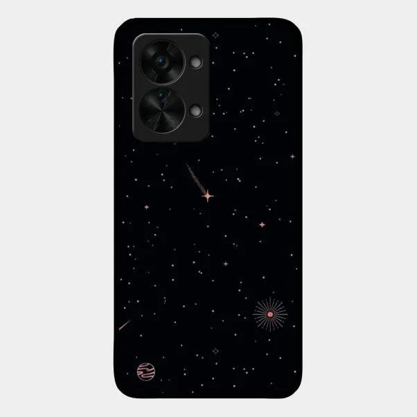 Celestial Design Glossy Metal Case Cover For Oneplus Nord 2T 5G